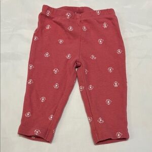 “Bundle 10/$13” Carter's 6M Pink Floral Leggings baby girl pants